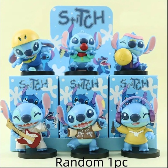 Blind Box Stitch Collectible Figurine Set - Blue One ransoms Piece - Picture 1 of 6